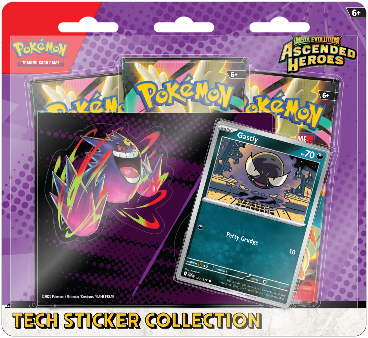 Gastly Tech Sticker Collection - TCGsupply